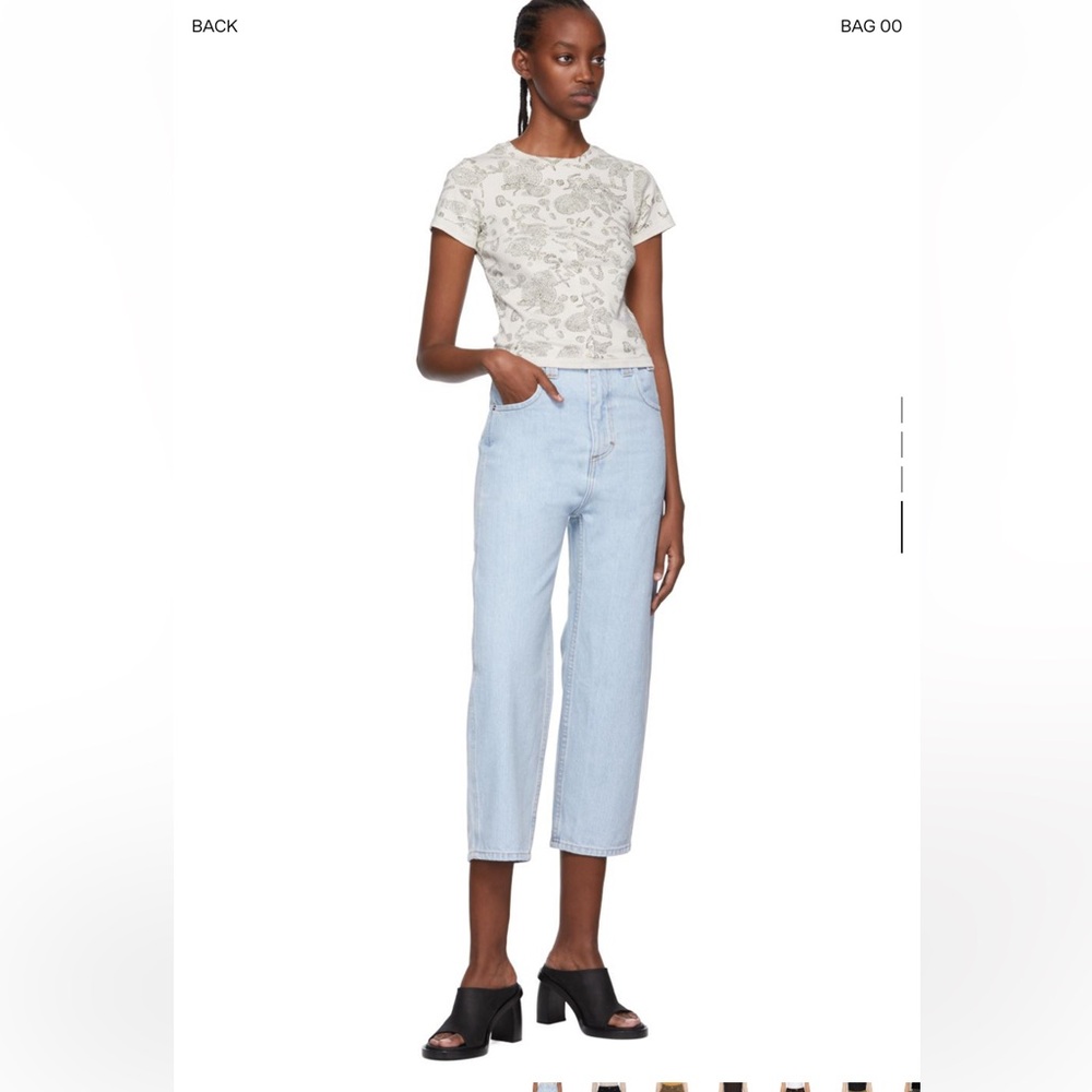 Eckhaus Latta Blue Baggy Jeans